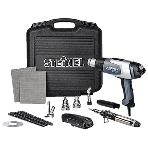 Deluxe Plastic Welding Kit with Temp Scanner/Includes: HG2320E heat gun, Hl scan, TS600 soldering iron, TS600 welding iron, 9 mm reduction nozzle, 20 mm reduction nozzle, 2 ea wire mesh, 16 ea ThermoFlexx welding rod, temperature guard, deluxe auto body r