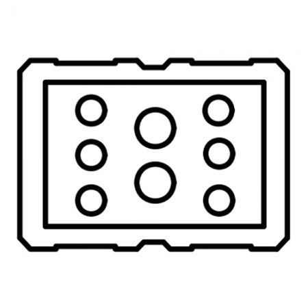 M81714/61-0Y Socket Junction Module/8 position, size 16/20 M81714/61-0Y M81714/61-0Y Socket Junction Module/8 position, size 16/20 M81714/61-0Y