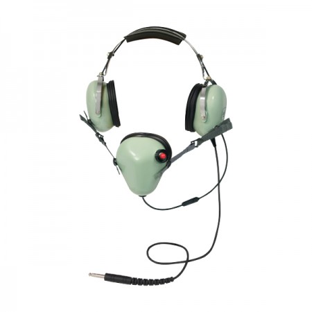 DAVID CLARK HEADSET/ENC, M-1, DC amplified dynamic mic, 30 straight cord, PJ-051 plug, ear hookup for mic, NRR 26 dB 12506G-05