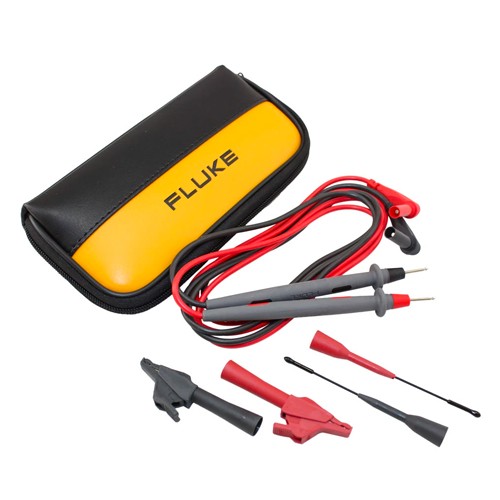 Basic Electronic Test Lead Kit/Includes: Fluke TL71 test lead set, one pair of red and black probes with right angle test leads, heat and cold resistant. TL80A