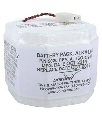 2 Yr Alkaline ELT Battery Pack/For use with 3000-10, 10A, 10B, 11, 11B.  2020