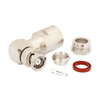Connector Clamp/Bnc Male Right Angle, reverse polarity, solder attachment. For use with RG213, RG214, RG8, RG9, RG225, RG393, RG215 PE4727