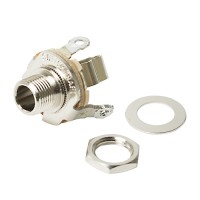 JJ034 Phone Jack/Rohs Compliant/ 1/4 inside diameter, includes metal washer and nut. Swc C11X