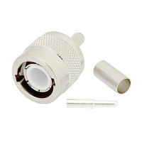Connector/C male, crimp/solder attachment for RG55, RG141, RG142, RG223, RG400 PE4445 Connector/C male, crimp/solder attachment for RG55, RG141, RG142, RG223, RG400 PE4445