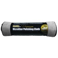 MICROFIBER POLISHING CLOTH/Gray 16 x 16. Banded, 4 pack. MC16164