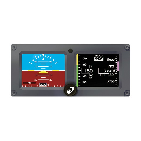 Standby Attitude Module/Digital, 1032 Vdc, Attitude, Altitude, Airspeed, Slip, Internal battery (NiMH), Gray bezel 6420302-8