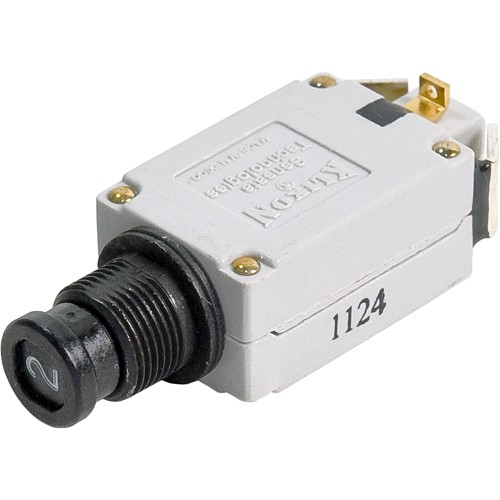 7.5 Amp Klixon Circuit Breaker/Includes: Nut-washer key plate and screws for terminals. 7274-4-7.5