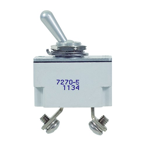 7.5 Amp Klixon Circuit Breaker/Includes: Nut-washer key plate and screws for terminals.  7270-5-7.5