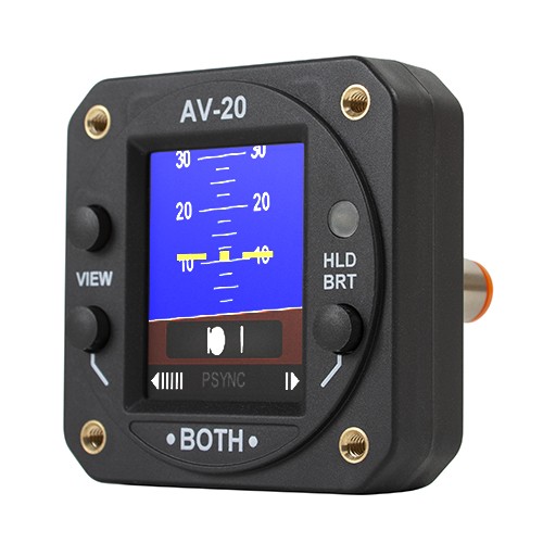 Multi Function Display/AoA display (voice alerting and peaks), G-meter display (voice alerting and peaks), attitude (Roll/Pitch), Slip/Skid indication, Clck (gmt/Local), outside air temperature (c and F), bus voltage display, dual user timers (count up an