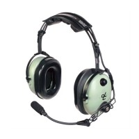 DAVID CLARK HEADSET/SINGLE EAR STYLE/M-1A AMPLIFIED DYNAMIC MIC/30 STRAIGHT CORD/SC-298 PLUG/PERMANENT MOUNT FLEX BOOM/NOISE ATTENUATING/FOR AIRLINE/AIRPORT GROUND SUPPORT 12508G-35