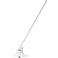 ANTENNA/Rod type, Tri-band Frequency 121.5, 243 and 406 MHz, 50 Ohms, BNC Female Connector, 3 Hole Mount, White Finish, designed for low speed aircraft up to 350 knots. Includes 1 each rubber gasket, metal back up plate, AV-KB3 hardware kit: 3 each screws