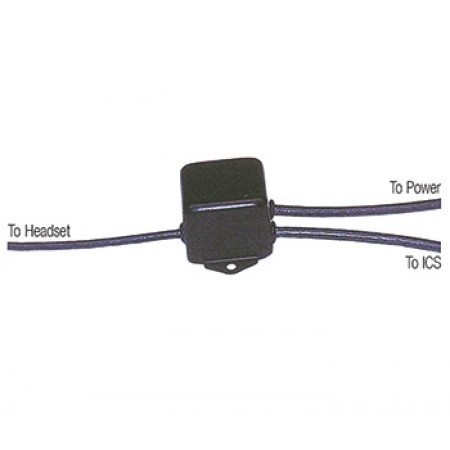 Hi to Low Impedance Adapter/Mates civilian headset (amp'd mic and 300 ohm earphones in parallel) to military Ics (5 ohm dynamic mic input and 10 ohm phones output), under panel type, 11 inch cables to Isc, headset and aircraft power CIHL-X-011/011/011 Hi to Low Impedance Adapter/Mates civilian headset (amp'd mic and 300 ohm earphones in parallel) to military Ics (5 ohm dynamic mic input and 10 ohm phones output), under panel type, 11 inch cables to Isc, headset and aircraft power CIHL-X-011/011/011