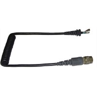 Coil Cable/With overmold and Hirose plugs for CIX100 switch case, 7 conductor, polyurethane jacket, cable outside diameter .241, coil (OD .800, retr'd 12 & min 3 ft ext'd) w/ MS3476W12-10P plug (option 9B wiring non Anr power and mike lo used as key retur