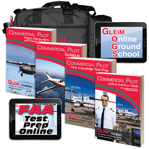 Deluxe Commercial Pilot Kit/Includes 1 ea of the following: Online Ground School for Commercial Pilot, FAA Test Prep Online for Commercial Pilot, Commercial Pilot flight Maneuvers and Practical Test Prep, Commercial Pilot FAA Knowledge Test Book, Commerci