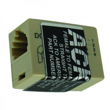 RJ11 MODULAR COUPLER/For use with E-04. E-04.10.8