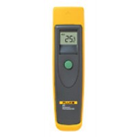 Infrared Thermometer/Laser beam, shock absorbing holster, .2 degrees Celsius to 275 degrees Celsius resolution, automatic sleep mode after 7 seconds, includes alkaline batteries. Fluke 61