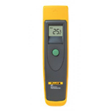 Infrared Thermometer/Laser beam, shock absorbing holster, .2 degrees Celsius to 275 degrees Celsius resolution, automatic sleep mode after 7 seconds, includes alkaline batteries. Fluke 61 Infrared Thermometer/Laser beam, shock absorbing holster, .2 degrees Celsius to 275 degrees Celsius resolution, automatic sleep mode after 7 seconds, includes alkaline batteries. Fluke 61