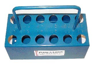 Aircraft Spark Plug Tray/Holds 12 spark plugs. Blue powder coat finish. Fap 12
