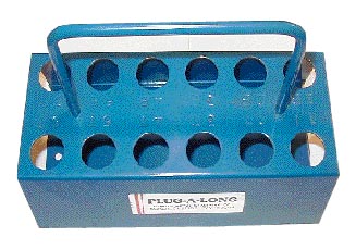 Aircraft Spark Plug Tray/Holds 12 spark plugs. Blue powder coat finish. Fap 12