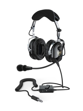 G2 Headset/Helicopter, black, active noise reduction (anr), noise canceling electret mic, leather ear protection X000TO2IDP