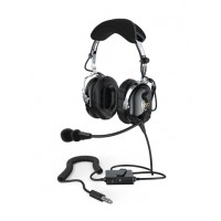 G2 Headset/Helicopter, black, active noise reduction (anr), noise canceling electret mic, leather ear protection X000TO2IDP