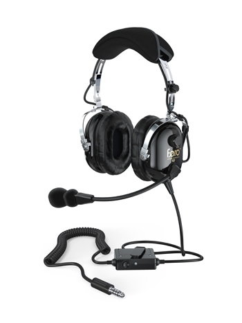 G2 Headset/Helicopter, black, active noise reduction (anr), noise canceling electret mic, leather ear protection X000TO2IDP