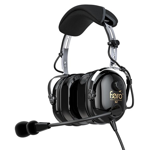 G2 Headset/Helicopter, black, passive noise reduction (pnr), noise canceling electret mic, silicone gel ear protection FARO-G2PNR-HELI-BLACK