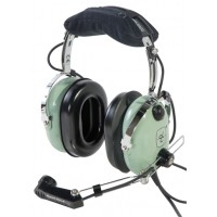 DAVID CLARK HEADSET/M-1/DC AMPLIFIED DYNAMIC MIC/5' STRAIGHT CORD/HINGED WIRE BOOM/NRR 24dB 12508G-17