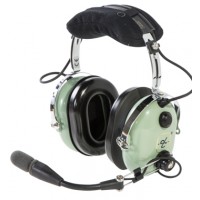 DAVID CLARK HEADSET/HELICOPTER/M-7A AMPLIFIED ELECTRET MIC/5' COIL CORD/U174/U PLUG/FLEX/WIRE BOOM/NRR 23dB 40128G-03