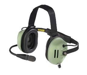 David Clark Headset/Behind The Head Style/M-7A Electret Mic/5' Coil Cord/PJ-051 Plug/Flex Wire Boom 40583G-02