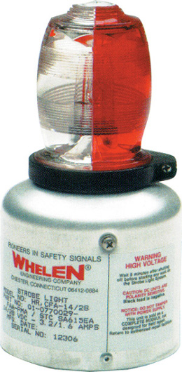 Strobe Light/Red, Rfi shielded. PMA 01-0770029-32