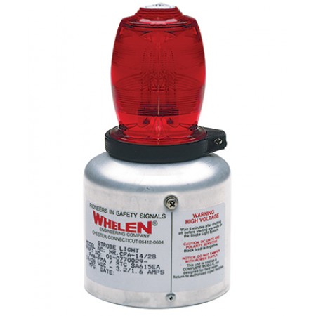 Comet Flash Strobe Light/Red, 7.25 tall, PMA 01-0770029-29 Comet Flash Strobe Light/Red, 7.25 tall, PMA 01-0770029-29