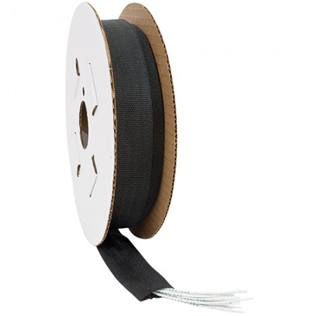 Heat Shrink Fabric/Black, .709, 50' length HSF3X-18/6 pack of 100
