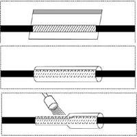 Heat Shrinkable Repair Tubing/Black, .50-.62 diameter HSRT-5 Heat Shrinkable Repair Tubing/Black, .50-.62 diameter HSRT-5