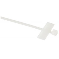 Identification Cable Tie/Natural, 3.9 long, 0.98 width, 18 lb. strength. MS3368-5-9E. IT18R9L4 pack of 100 Identification Cable Tie/Natural, 3.9 long, 0.98 width, 18 lb. strength. MS3368-5-9E. IT18R9L4 pack of 100