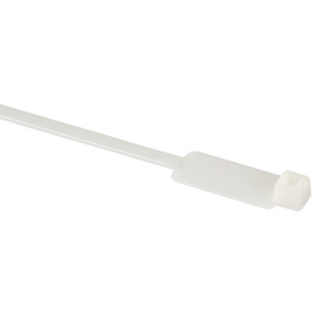 Identification Cable Tie/Natural, 8 long, 1.10 width, 50 lb. strength. MS3368-1-9A.  IT50R9M4 pack of 100