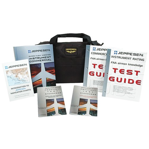 GUIDED FLIGHT DISCOVERY (GFD), INSTRUMENT and COMMERCIAL PILOT KIT/Includes: Student Flight bag, Commercial Pilot Practical Standards (PTS) booklet, Instrument Knowledge test guide, Commercial Knowledge test guide, Instrument and Commercial Guided Flight 