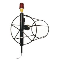 18 Internally Lighted Frame W/Red Obstruction Light/18x96 Windsock LA18HB-WCP/Obs 18 Internally Lighted Frame W/Red Obstruction Light/18x96 Windsock LA18HB-WCP/Obs