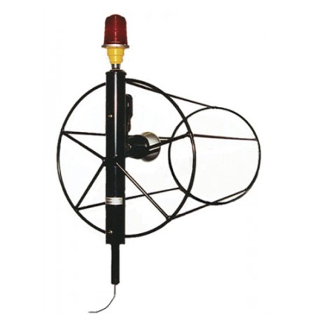 18 Internally Lighted Frame W/Red Obstruction Light/18x96 Windsock LA18HB-WCP/Obs 18 Internally Lighted Frame W/Red Obstruction Light/18x96 Windsock LA18HB-WCP/Obs