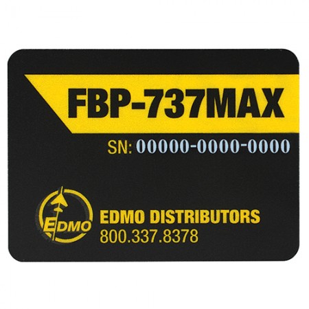 LABEL FOR FBP-737MAX KIT LABEL FOR FBP-737MAX KIT
