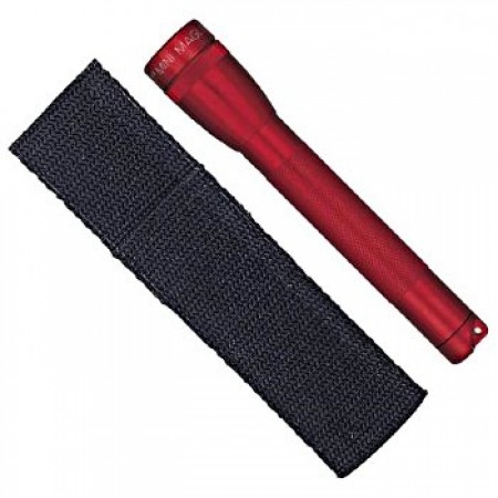 Mini Mag-Lite Holster Combo Pack/Red, includes: flashlight, polypropylene belt holster and 2 ea Aa alkaline batteries. Mini Mag-Lite Holster Combo Pack/Red, includes: flashlight, polypropylene belt holster and 2 ea Aa alkaline batteries.