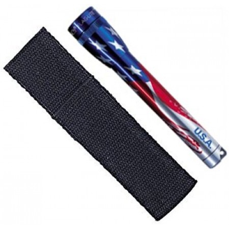 Mini Mag-Lite Holster Combo Pack/Flag-Lite, includes: flashlight, polypropylene belt holster and 2 ea Aa alkaline batteries. Mini Mag-Lite Holster Combo Pack/Flag-Lite, includes: flashlight, polypropylene belt holster and 2 ea Aa alkaline batteries.