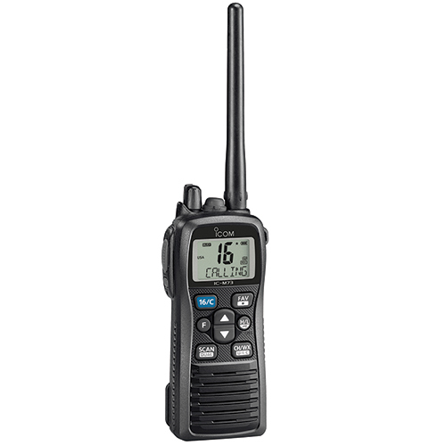 VHF Marine Radio/Handheld, 156-163MHz, 6 Watt, Submersible M73 61