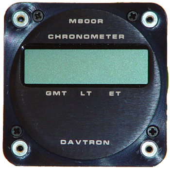 Remote Unit Lighting/28V, For use with Model 850 and 877. Runs on aircraft power, no battery. Receives remote display information from an 850 or 877 clock.  M800R-28V