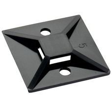 Cable Tie Mount/Adhesive bases. .35 max tie width, 1.49 length/width, .19 hole diameter. For use with 18 lb-30 lb cable ties. MB5A0C2 pack of 100