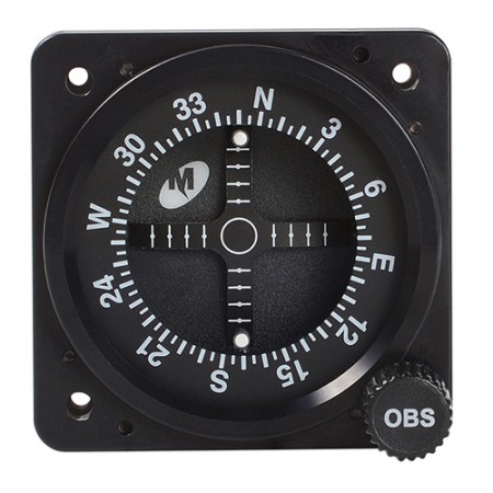 Course Deviation Indicator/2, with resolver. Built in annunciator reads: Gs/Loc, NAV, GPS, Vloc.  11-32V. For use with Garmin GNS-430/530 models.  MD222-406 Experimental Only
