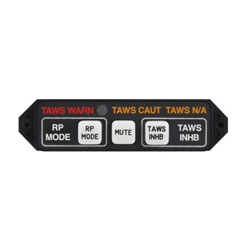 Htaws (Helicopter Terrain Awareness Warning System) Annunciation Control Unit/28V, 5V Lighting, Horizontal. For use with Garmin 430W/530W. MD41-1048