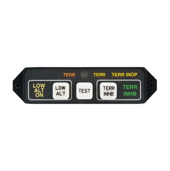 Htaws (Helicopter Terrain Awareness Warning System) Annunciation Control Unit/5V, Horizontal. For use with Honeywell Mark Xxi. MD41-1368