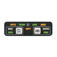 Annunciation Control Unit/Control head only. 28V, Horizontal. For use with Garmin GPS-400/500, GNC-420/520 and GNS-430/530 models.  MD41-1408A Experimental Only