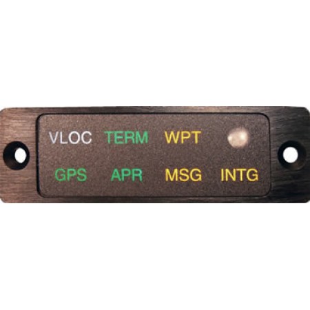 Annunciation Control Unit/14V, Horizontal, no buttons. For use with Garmin GNS-430/530 and Avidyne IFD-440/540 models.  MD41-1484W